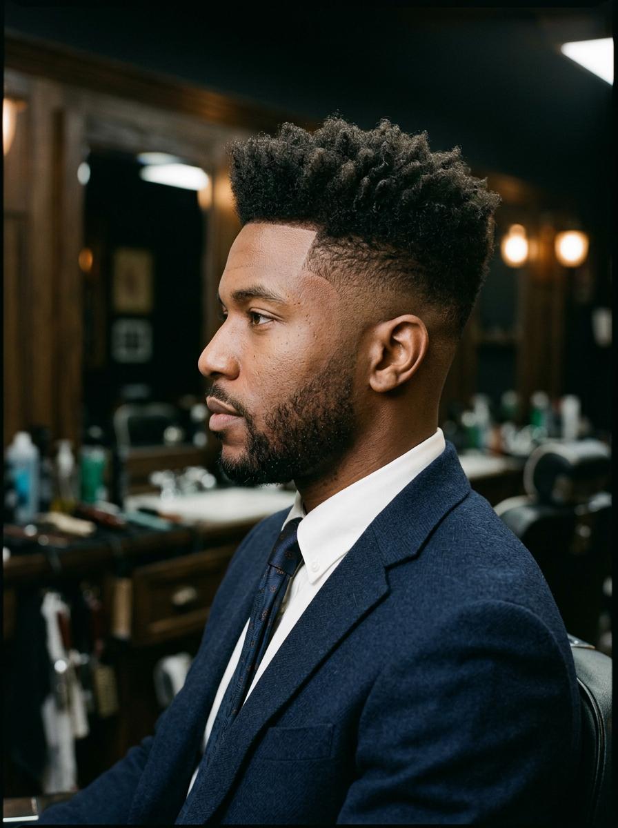High top fade haircut