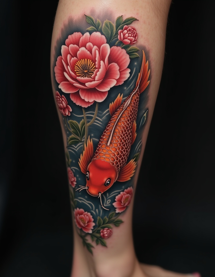 Color tattoo flash designs in a Hollywood tattoo studio